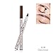 Tiikii Liquid Eyebrow Pen 4 Tips, Waterproof Brow Gel Ink Tattoo Pen with Four Forks Like Microblading for Eyes Makeup (Chestnut)