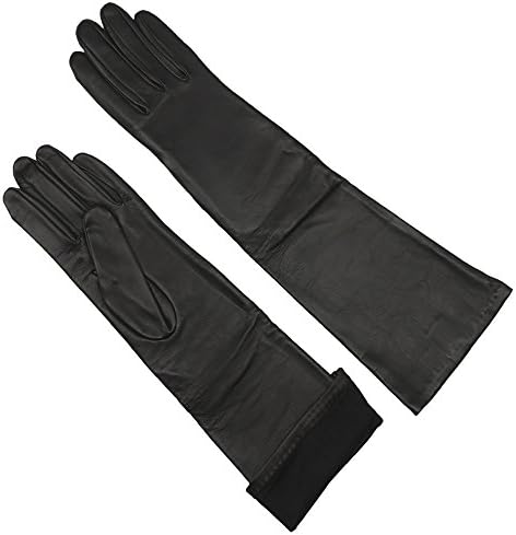 Long Opera Length Sheepskin Leather Gloves for Women | Silk Lined | 16 inch by Grandoe