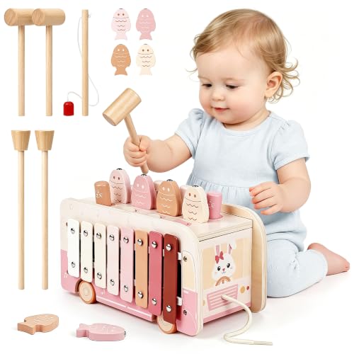 Vanplay Montessori Games 1 Year Old Children Games 1 2 3 Years Toys Child 1 Year, 7 in 1 Musical Instruments Children Xylophone Children, Educational Games Gifts Children 1 Year