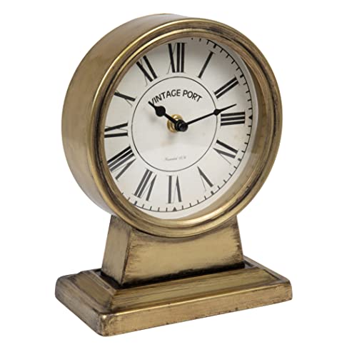 Creative Coop Metal Gold Finish Mantel Clock (EC0535) Pricepulse