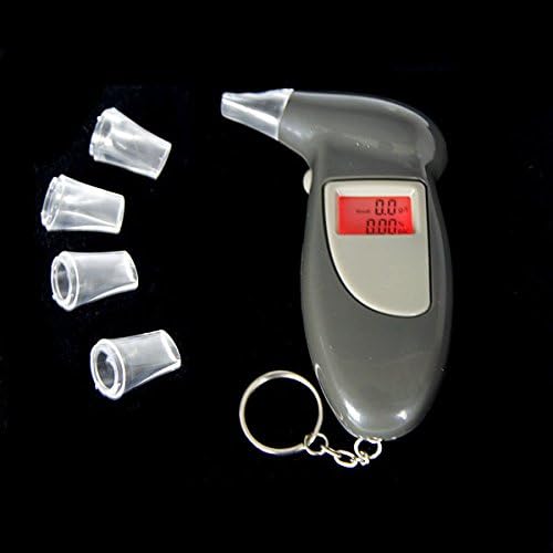 AODE® Portable Digital LCD Breathalyzer Alcohol Breath Analyzer Tester Tests Meter Keychain 100394