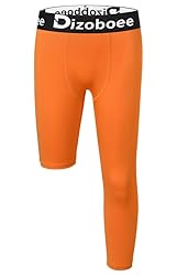 Dizoboee Youth Boys Compression Pants One Leg 3/4