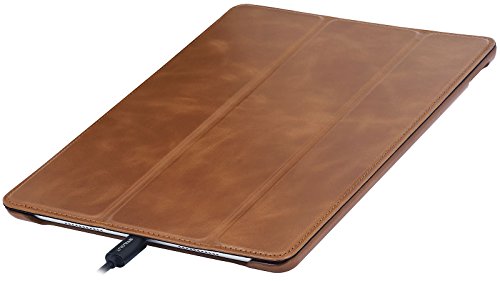 StilGut iPad 10.5 Case, Leather Flip Cover with Stand Function and Auto Sleep Wake Feature for Apple iPad Pro 10.5 Inch, Cognac Brown