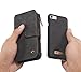 Hynice iPhone 8 Wallet case, iPhone 7 Leather Case, Detachable Magnetic Flip Purse with Kickstand Strap 14 Card Slot Holder Slim Protective Shell Cover for Apple iPhone8/iPhone7 4.7 (14Card-Black)