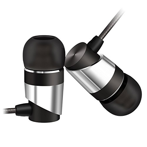 Senzer H1 Wired Earbuds in-Ear Headphones with Mic Volume Control HiFi Stereo Earphones 3.5mm Plug for Computer Smartphones Audio Devices