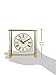 Bulova B1703 Cheryl Mantle Clock | Elegant Design | Brass-Tone Metal Case | Quiet Sweep Movement | Floating Dial