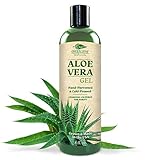 Green Leaf Naturals Aloe Vera Gel for Skin, Face and Hair, 8-Ounce