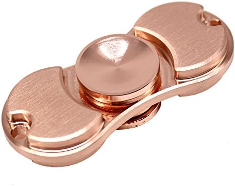 RESTER Hand Fidget Spinner Triangle Toy Luxury Ultra Durable Pure Copper Fast Bearing EDC Focus Toy for Killing Time,ADHD,Anxiety,Stress-Relieve Last 1-5 minutes【Red Brass】