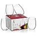 Curio Kitchen Unbreakable Stemless Wine Glasses (4 Piece Set) plus Ebook Download - BPA Free, Shatterproof, Dishwasher Safe - 16 Ounce Cups