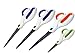 Titanium Scissors 4 Pack (3 8-inch and 1 5-inch) - All Purpose Ultra Sharp Blades for Cutting Paper Fabric and Plastic