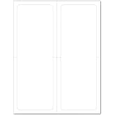 Addendum Window Stickers (Blank White) - 50 Sheets of 2 Stickers - 4.25" x 11" Each Sticker (inches)