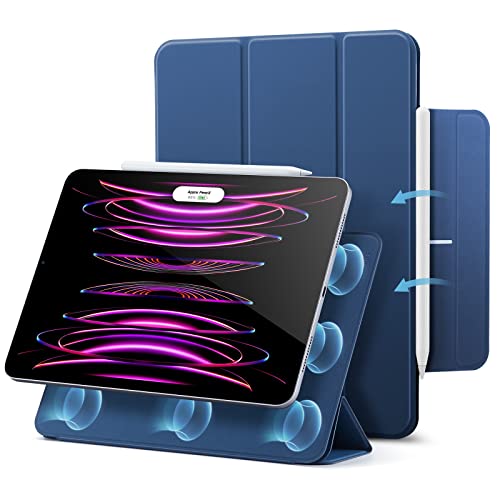 ESR für iPad Pro 12,9 Zoll Hülle 2022/2021/2020 (6./5./4. Generation), iPad Air 13 Zoll M3/M2 (2025/2024) Hülle, Starke Magnetbefestigung, Trifold Stä