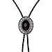 Bolo Tie for Men ,Black Native American Western Cowboy Neckties