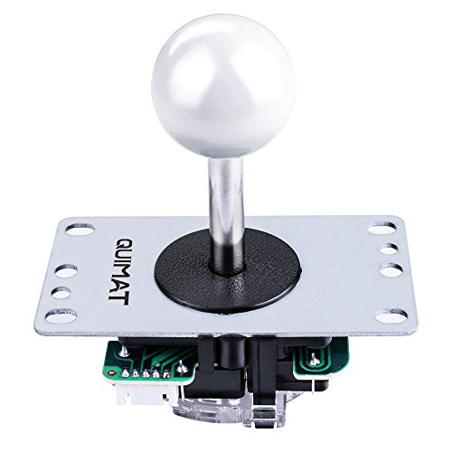 Quimat DIY Arcade Game Button and Joystick Controller Kit for Rapsberry Pi and Windows,5 Pin Joystick and 10 Push Buttons