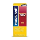 Preparation H (0.9 Ounce, 1 Tube per Box) Anti-Itch Hemorrhoid Treatment Cream with Hydrocortisone 1%, Maximum Strength Relief, Tube