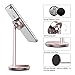 licheers Magnetic Desktop Phone Stand, 360 Rotation Magnetic Tablet Mount Holder for Universal iPhone iPad, Samsung Galaxy Note, Face time Call and Watching Videos with Hands Free (Rose Gold)