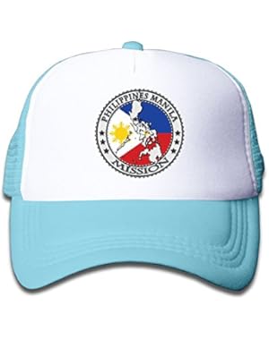Philippines Manila Youth Toddler Mesh Hat Boy and Girl Baseball Trucker Caps
