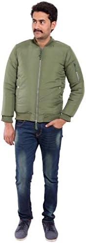 Wardtrobe Men's Beautiful Stylish Taffeta Jaket With Polyfill Interlinning XL Green