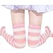 ZANZEA Womens Over Knee Thigh High Socks Long Striped Stocking