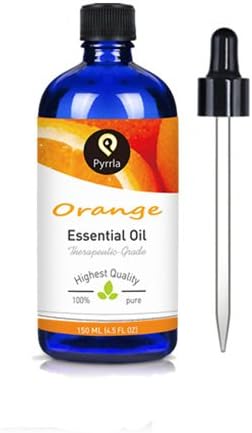 PYRRLA Essential oils,150ML Orange 100% Pure and Natural with Therapeutic Grade, Premium Quality Blend of essential oil 4.5 fl. Oz