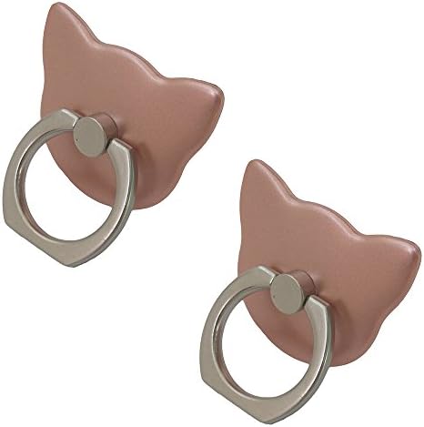 [2 Pack] Phone Finger Ring Stand, Metal Grip Stand Holder Ring,Car Mount Phone Ring Grip for iPhone 6s plus/ 7 plus, Samsung Galaxy S7 edge Smartphone Ring stent Tablet (Rose Gold)