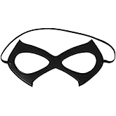 MOFEINI Black Cat Eye Mask, Cat Women Mask, Masquerade Mask, Adjustable Superhero Eye Mask for Halloween Cosplay Costume