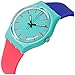 Swatch Shunbukin Teal Dial Plastic Silicone Quartz Ladies Watch GG215