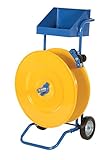 Vestil STRAP-PS-HD Steel Strapping Cart with Powder Coat Finish, 24-7/8