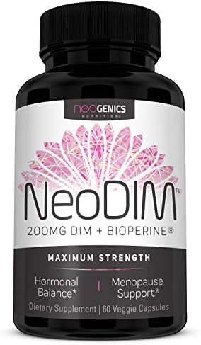 Premium DIM Supplement 200mg Plus BioPerine. Estrogen Free Menopause Support, Hormone Balance, Hormonal Acne and Aromatase Inhibitor - (for Women and for Men)