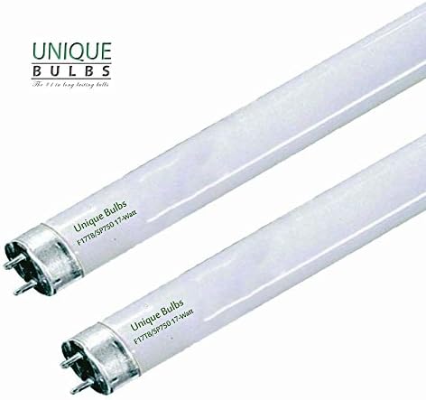 (Pack of 2) F17T8/750 24' 17 Watt STRAIGHT T8 fluorescent tube light bulb,