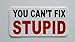 3 - You Cant Fix Stupid Hard Hat/Helmet Stickers 1” x 2”