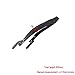 Yibuy Adjustable Accordion Shoulder Strap Set PU leather Black Set of 2