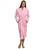 Silver Lilly Women's Robe - Plush Wrap Shawl Collar Kimono Bathrobe