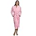 Silver Lilly Women's Robe - Plush Wrap Shawl Collar Kimono Bathrobe