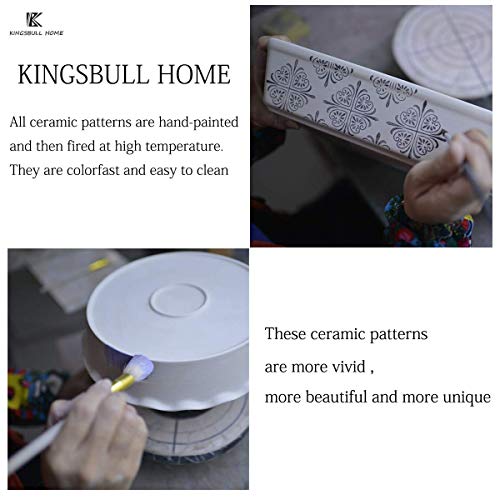 KINGSBULL HOME Casserole Dish Baking Dish Ceramic Baking Set 3pcs