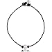 Barch Young Single Freshwater-Cultured Pearl Choker Necklace on Genuine Black Leather Cord for Women Handmade Choker Jewelry Gift (16