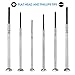 Mini Precision Screwdriver Set 6 Pcs Philips and Flathead Bits in Different Size Small Glasses Jewelry Electronic Devices Repair Tool Kit with Case