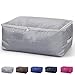 DOKEHOM Large Under Bed Storage Bag (5 Colors), Thick Ultra Size Fabric Clothes Bag, Moisture Proof (Grey, L)