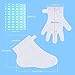 Bememo 200 Counts Paraffin Bath Liners, Hand and Foot Liners, Plastic Clear Gloves Paraffin Bath Wax Therapy Bags