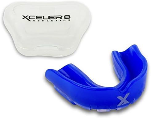 XCELER8 Athletics Youth Mouth Guard - Custom Fit, Chew Resistant Protection for All Kids Sports - with Vented Case