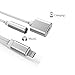 iPhone 7 Adapter, iPhone 7 Splitter, Compatible IOS 10.3 or Later, Jackiey Dual Lightning Headphone Audio & Charge Adapter for iPhone 7 / 7 Plus (Silver)