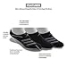 adidas Men's Superlite Stripe Super No Show Socks (3-Pair), Black/Onix/Light Onix, Large