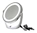Malika Jafrin, Lighted Makeup Mirror, USB Rechargeable, Vanity Double-Sided 1X & 5X Magnification, Bright LED Light for Your Bedroom, Bathroom Or Travelling