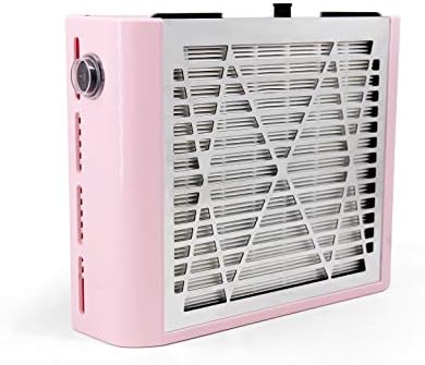 Nail Dust Collector, Desktop Dust Collector, Nail Equipment, Nail Art Care, Filter Included, No Dust Bag Required, Easy to Clean, Pink