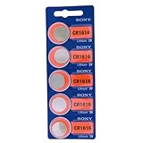 10 Sony Lithium 3V Batteries Size CR1616 (2 Packs of 5)