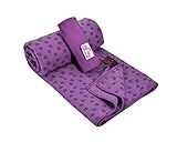 My Sky Yoga Towel, Yoga Mat Towel Non Slip 72”x24” Absorbent Microfiber Hand Towel for Vinyasa Hot Yoga Bikram