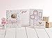 Carter's B2-14075 White, Pink and Gold Polka Dot Baby Memory Book for Girls, 60 Pages