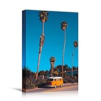 Canvas Wall Art Tree Against Sky Living Room Multicolor Nature Photography Relax/Calm Trees Tropical - 12x18 inches