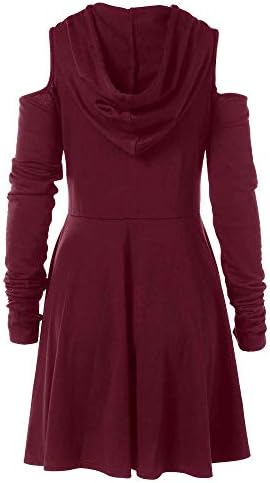 Drfoytg Women Vintage Jacket Steampunk Gothic Coat Pullover/Hooded Oversized Overcoat Autumn Winter