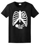 Pregnant Skeleton Baby Maternity Themed Costume Ladies T-Shirt